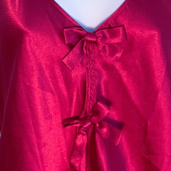 VALENTINO Intimo Red Nightgown & Robe - Picture 6 of 15